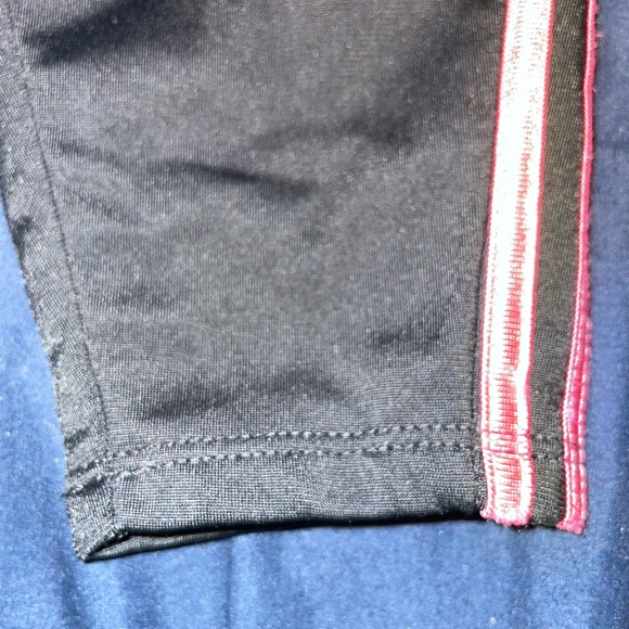 Adidas kids Black Tracksuit with Pink Stripes - Picture 9 of 10